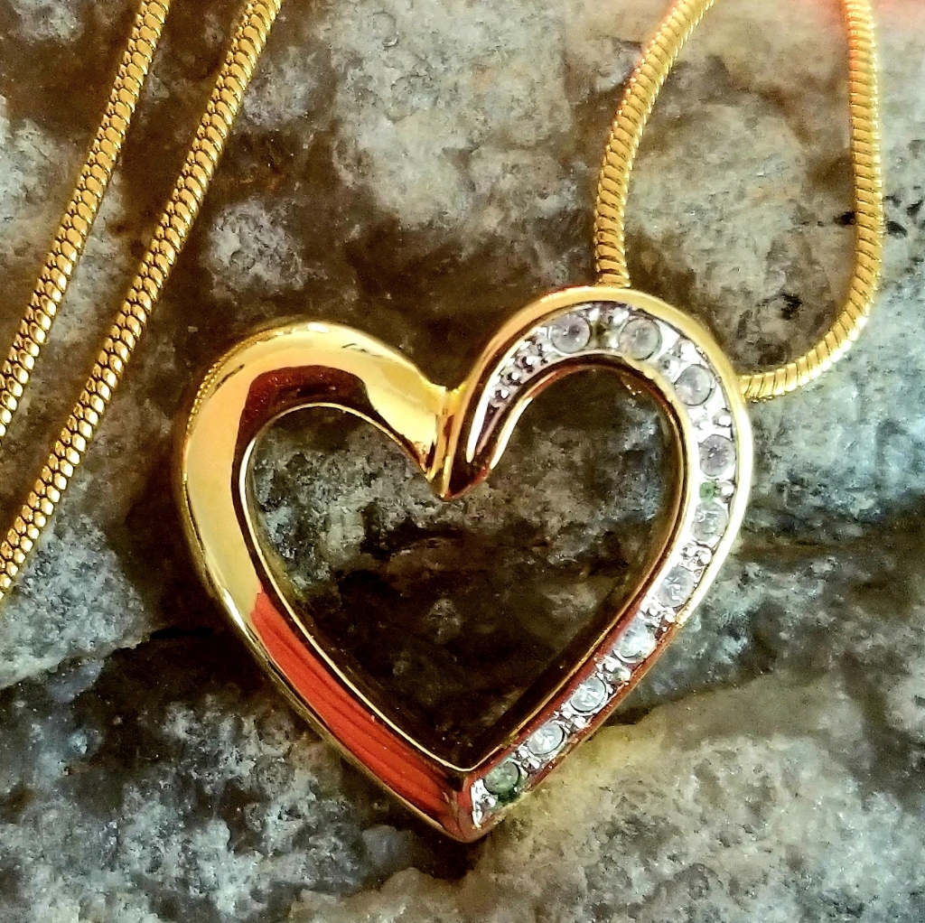 Swarovski Crystal Heart Pendant Necklace By Oliver Weber Austria
